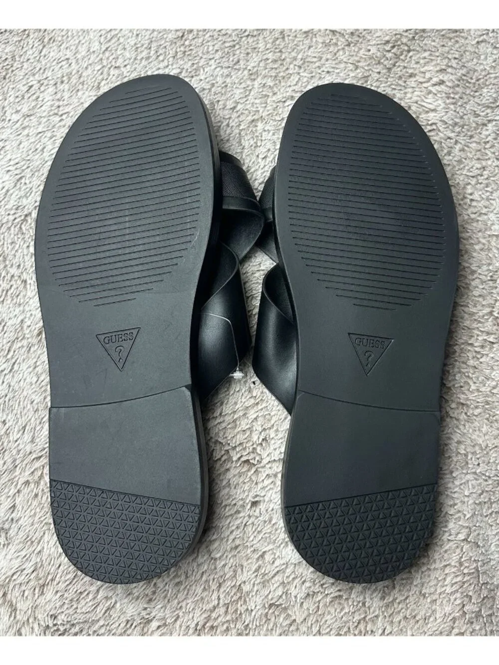 Guess Mens Size 13 Sandals Slides Slip On Shoes Black New